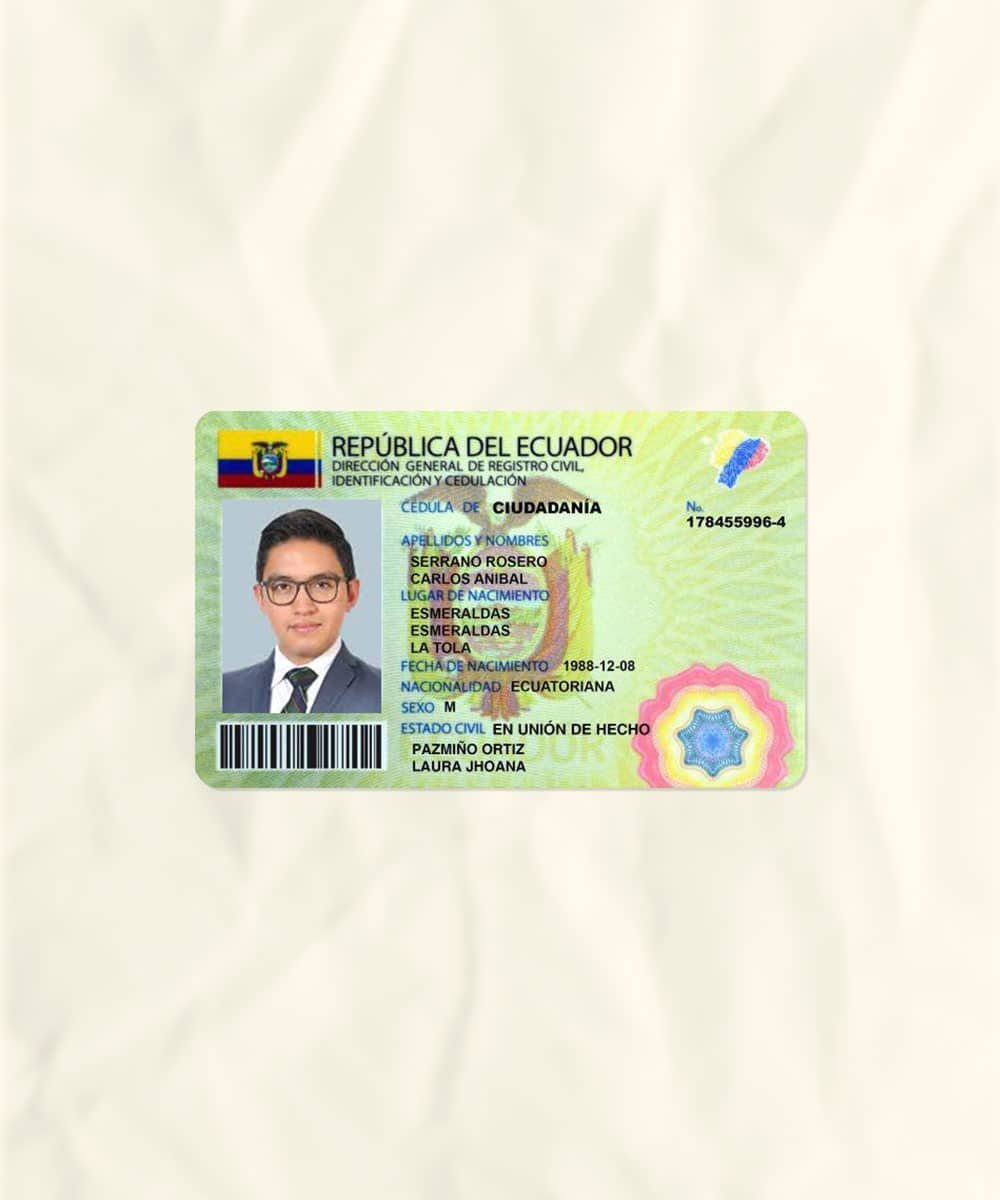 Need an Ecuador ID Card? Order Yours Online Today!