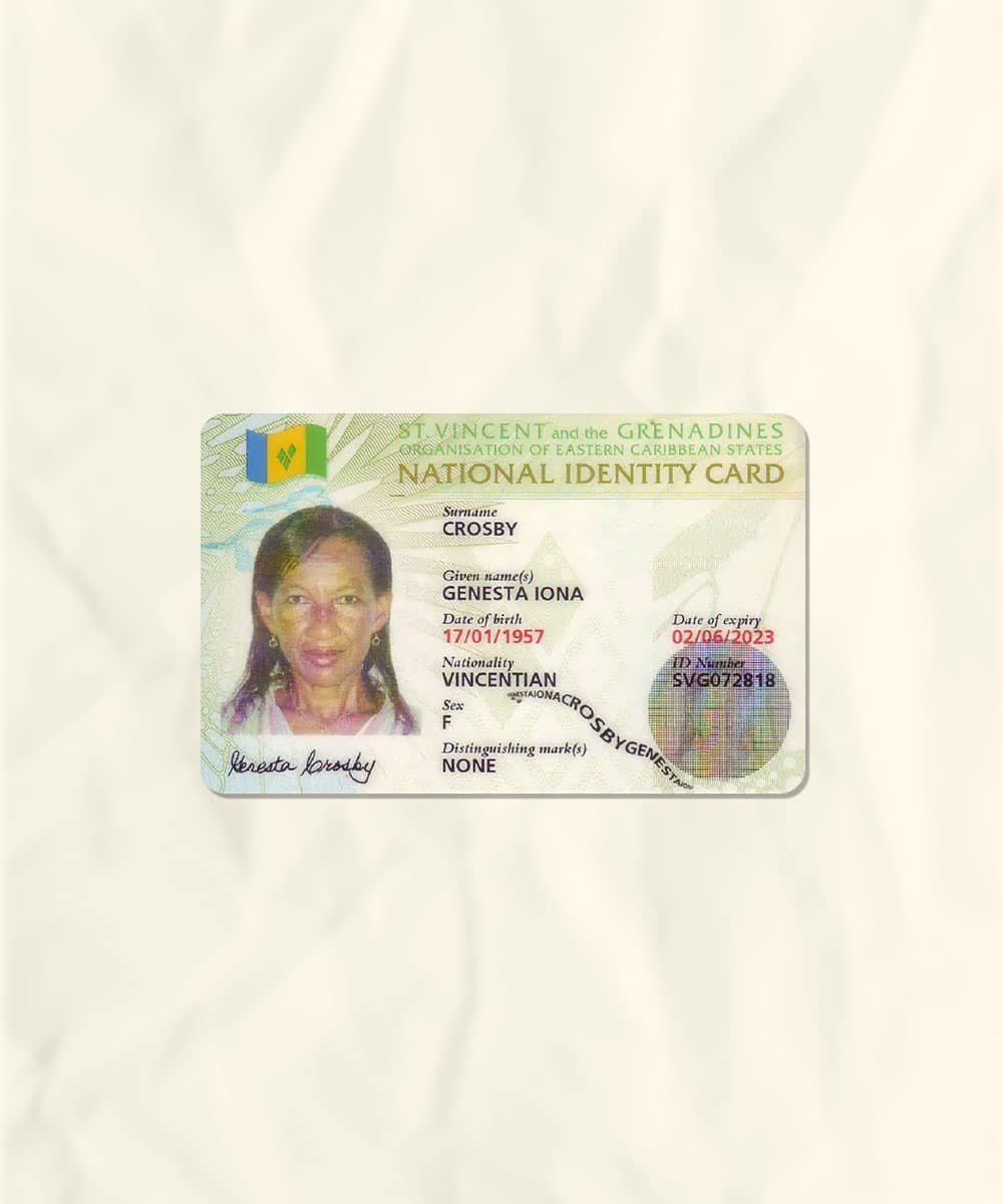 Buy Saint Vincent and the Grenadines ID Card online: A quick and simple way.